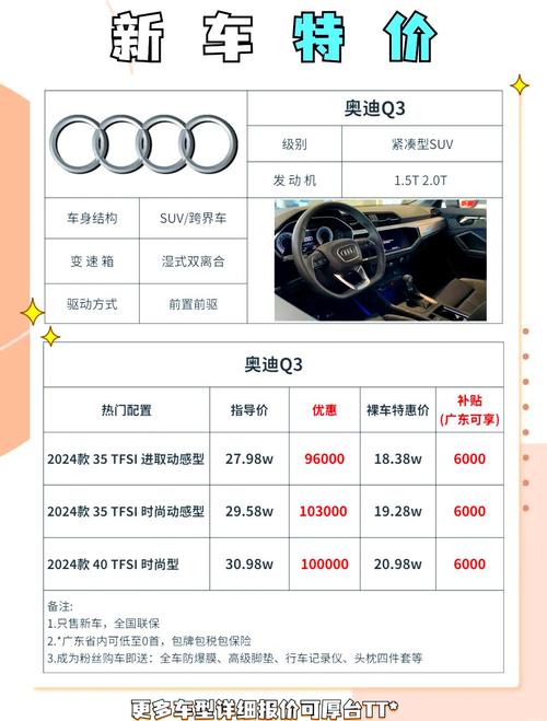 奥迪q3报价及图片2024款价格一览表 奥迪q3报价2020款