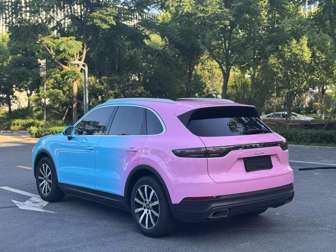 【紫色保时捷卡宴图片,保时捷suv紫色】